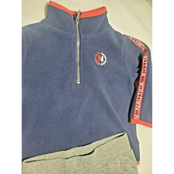 Nautica Sweatpants Fleece Jacket Boy's Size 12M Baby Infant Pants Set Outfit - Picture 3 of 7